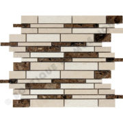 MMV03 mosaïque multiforme emperador thala beige 27 x 30